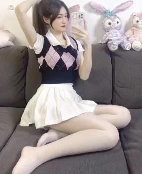 JK制服肉丝袜仙气美少女舞蹈系毕业好喜欢